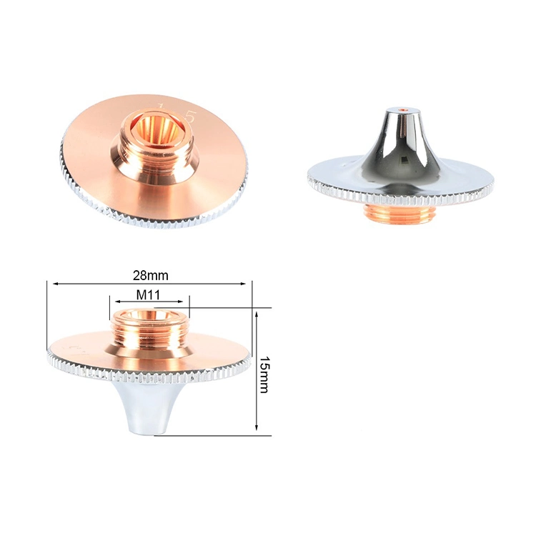 Tốc độ cao cắt laser vòi phun D28 sợi laser vòi phun D32 với tất cả các loại hàng loạt nhà máy cung cấp 4