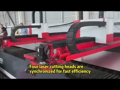 Máy cắt laser tấm cuộn nhiều chùm với hệ thống decoiling và leveling