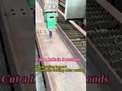 Thông minh Bevel ống mở cấu trúc thép sợi cắt laser 3d năm trục 12kw 20kw 12m I chùm H B